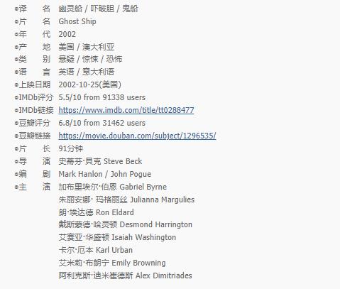 （幽灵船）在线观看