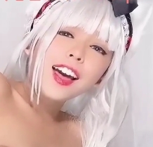 COS系列百度盘白毛骚猫KittyxKum最新合集1V461MB，放飞自我白丝