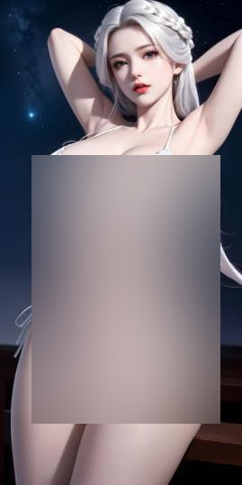 P站姜立AI绘画绝美白毛合集65P718M玉兰形象太顶了