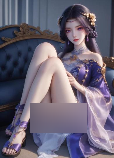 云曦清纯同人图集52P180M小脚控福利